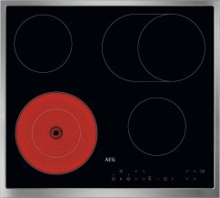 AEG Elektrický 4 strefy grzewcze Touch Control ramka ze stali nierdzewnej (TN64RA06XB)