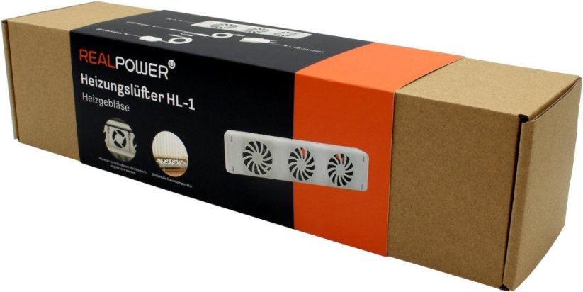 Realpower Heizungslüfter HL-1,Lüfter mit 3 Ventirokovoren