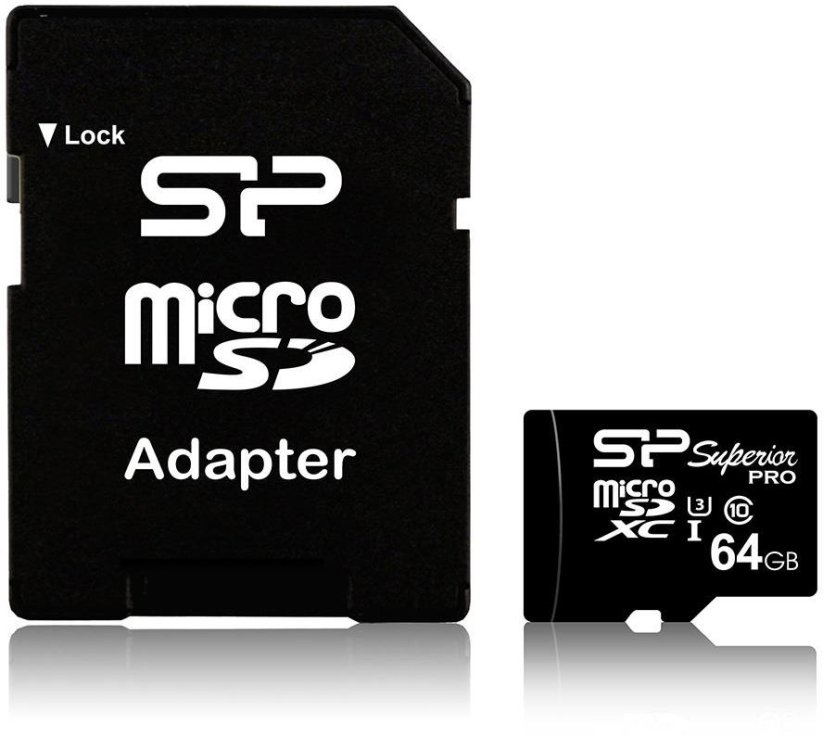 Silicon Power Superior Pro MicroSDXC 64 GB Class 3 UHS-I  (SP064GBSTXDU3V10SP)