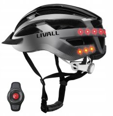 Livall MTB Bluetooth 58-62cm LED/SOS/Interkom Sivý (LIV_156757)