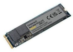 Intenso SSDINTENSOMI500500GBM.2NVMe3D NANDWrite speed 4000 MBytes/secRead speed 5300 MBytes/sec4mmTBW 300 TBMTBF 1500000 hours3836450 3836450 (4034303033959)