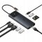 Baseus Metal Gleam II 10w1 1x RJ-45 1x SD 1x TF 1x microSD 2x USB-C 2x HDMI  + 3x USB-A 3.2 Gen2 (6932172689667)