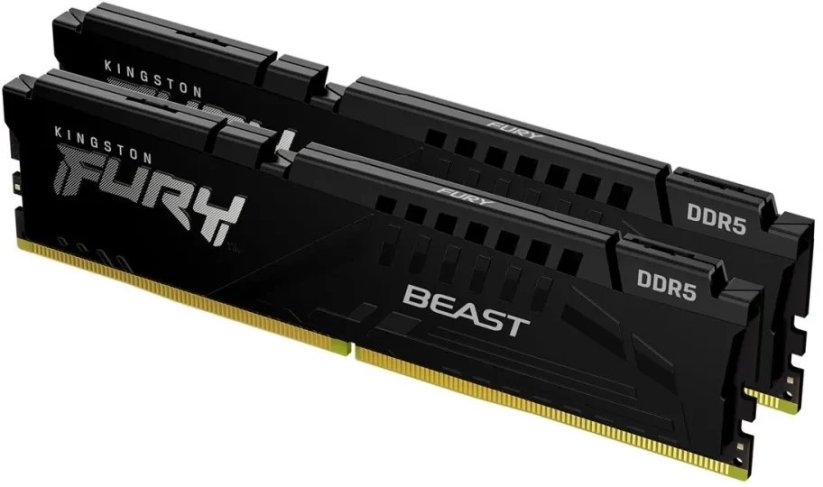 Kingston Kingston 64GB DDR5 6000MT/S CL30 DIMM/KIT OF 2 FURY BEAST Juodas XMP