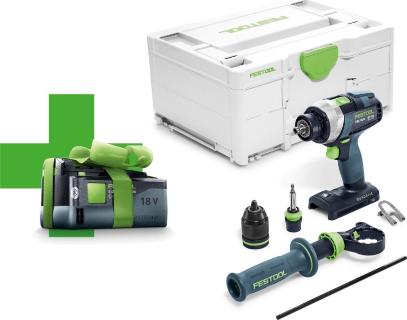Festool TDC 18/4 I-Basic-5,0 (577052) 1 x Akumulator 5 Ah