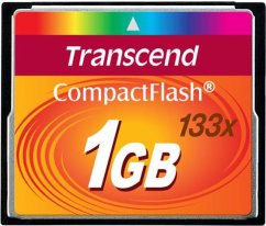 Transcend 133x Compact Flash 1 GB  (TS1GCF133)