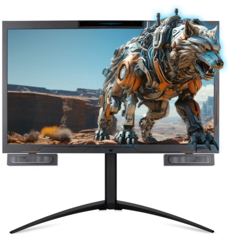 Acer Acer DS2 (PSV27-2) 27 colių UHD erdvinis laboratorijos 3D žaidimų monitorius 68,6 cm (27 col.), 3D AHVA skydelis, 160 Hz, HDMI (2.1), 1x DP, 2x USB 3.0 (A tipas)