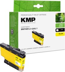 KMP Patrone Brother LC426XLY yellow 5000 stron remanufactured