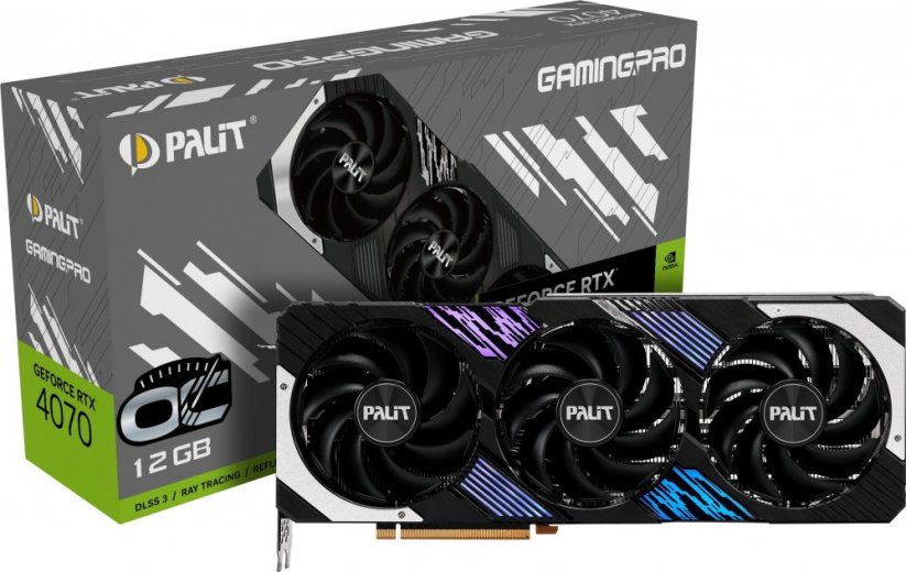 Palit GeForce RTX 4070 GamingPro OC 12GB GDDR6X (NED4070H19K9-1043A)