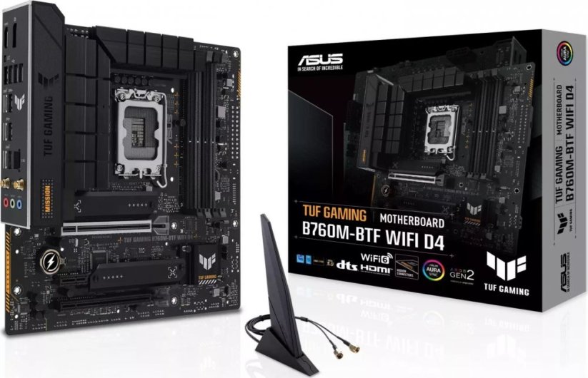 Asus Płyta główna TUF GAMING B760M-BTF WI FI D4 s1700 DDR4 DP mATX