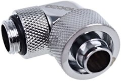 Alphacool Adapter kątowy 90°, obrotowy, 1/4" - 16/10mm, chróm (17237)