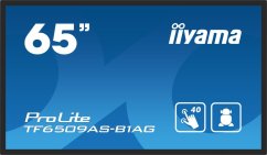 iiyama iiyama TF6539AS-B1AG signage display Płaski panel Digital Signage 163,8 cm (64.5") LED 500 cd/m 4K Ultra HD Čierny Ekran dotykowy Procesor wbudowany Android 24/7