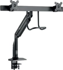 Elite Screens HAGOR HA Gasliftarm Dual Vollbeweglicher Monitor-Tischhalter fuer 2x 43-81cm screens max VESA 100x100mm 2x 2,5-10kg Traglast