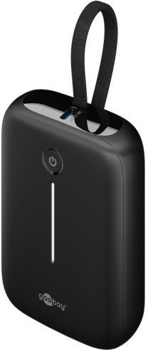 Goobay Powerbank 10 000 mAh ze wbudowanym kablem USB-C