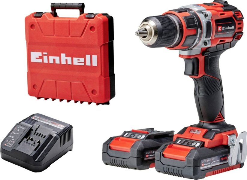 Einhell Einhell Cordless Drill TE-CD 18/50 Li BL, 18V (red/black, 2x Li-Ion battery 2.0Ah)