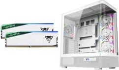 Patriot Viper Elite 5 RGB, DDR5, 32 GB, 6000MHz, CL30 (PVER532G60C30KW) + Obudowa XYZ PC GEAR Quantum ARGB biała (X-CS-QUANTUM-W)