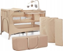 KinderKraft Postieľka Turistické JOY 2 BEIGE + Príslušenstvo