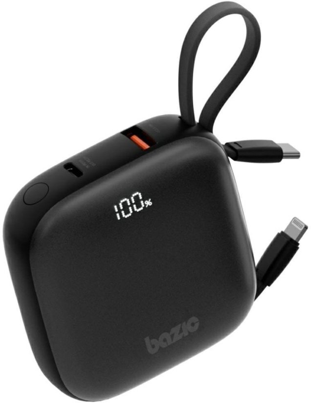 Energea PowerBank 4w1 Bazic Fusion 10000mAh      PD20W USB-C/Lightning Čierny
