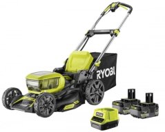 Ryobi Cordless lawn mower RYOBI ONE+ RY18LMX46A-250, 18 V, 2 x 5.0 Ah, 46 cm, 55 l
