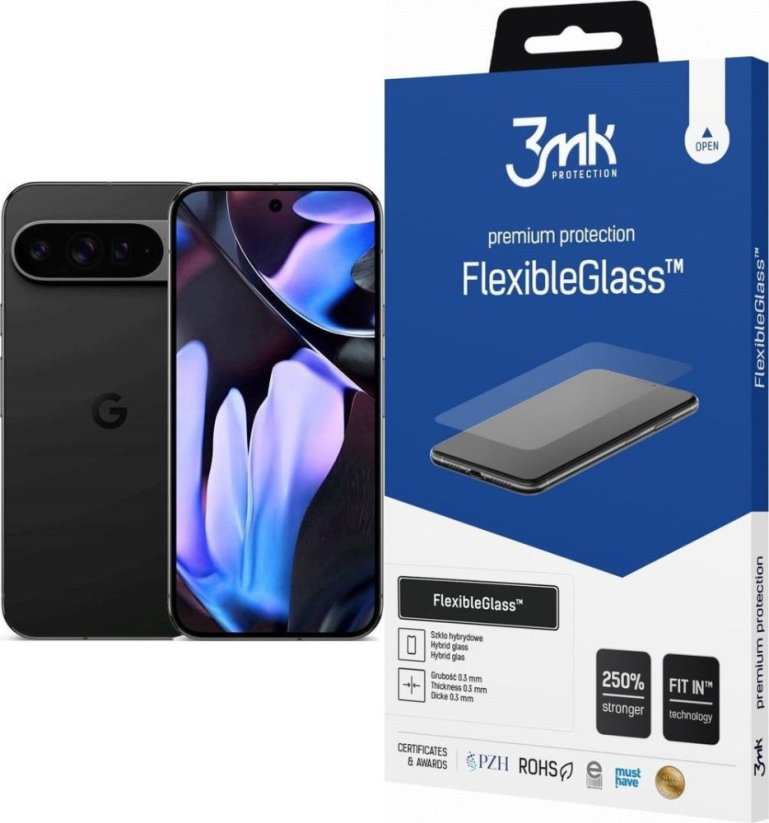 Google Pixel 9 Pro XL 5G 16/256GB Czarny  (GA05983-GB) + FlexibleGlass