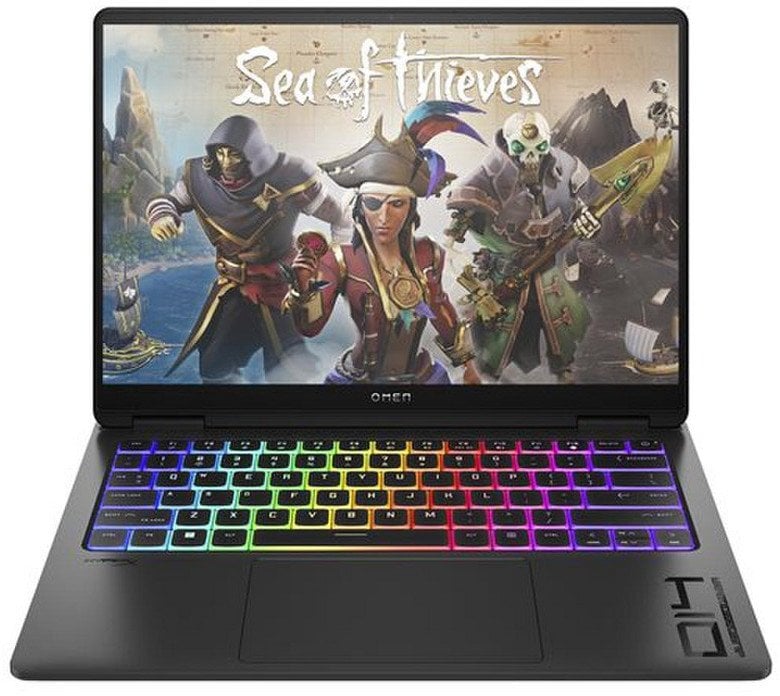 HP OMEN  by Transcend Notebook 14-fb0017ny - Ultra 9-185H, 32GB, 1TB SSD, 14" 2.8K (2880x1800) OLED 400-nit 48-120Hz, GeForce RTX 4060 8GB, 1080p IR cam, US RGB backlit keyboard, Shadow Black, 1080p IR TNR, Win 11 Home, 1 years