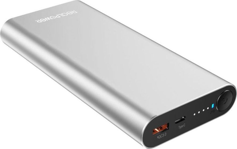 Realpower PB-20000PD Pro 20000 mAh strieborný