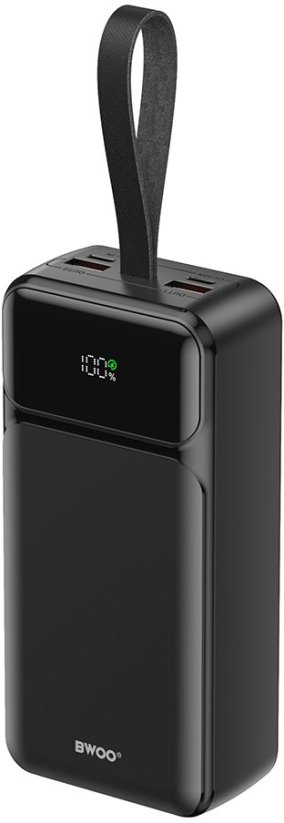 BWOO 65 W z wyświetlaczem LCD 2x USB-A 1x USB-C 30000 mAh Czarny (GSM191562)