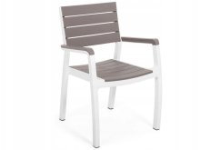 Keter Darza kresls Harmony Armchair balts/besigi bruns 7290106926431