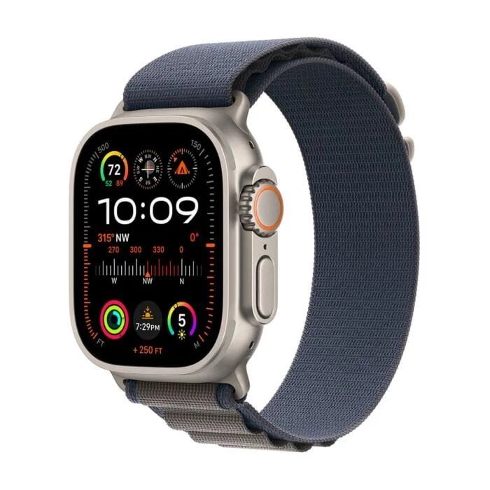 Apple Watch Ultra 2 GPS + Cellular 49mm Titanium Case Alpine Loop L  Modrý