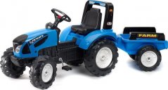 Falk FALK Traktor Landini na pedále s prívesom Modrý od 3 rokov