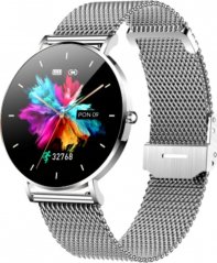 Manta Smartwatch zegarek damski Pánsky Manta Alexa strieborný plus Čierny pasek