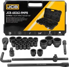 JCB JCB Sada KľúčY sekacieCH 26el. 3/4" - 1" 12KĄT. (17-65mm)