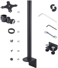 StarTech držiak / stojak do monitorów 124,5 cm (49") Biurko Čierny