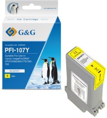 G&G G&G kompatybilny ink / Toner z PFI107Y, NC-00107Y, 6708B001, yellow, 130ml