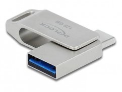 Delock DeLOCK Pendrive USB-C + Typ-A 5 Gbps 128 GB - metalowa obudowa