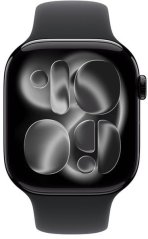 NoName Apple Watch Series 11 GPS 46mm Jet Black Aluminium Case with Black Sport Band - S/M - MEUW4ET/A