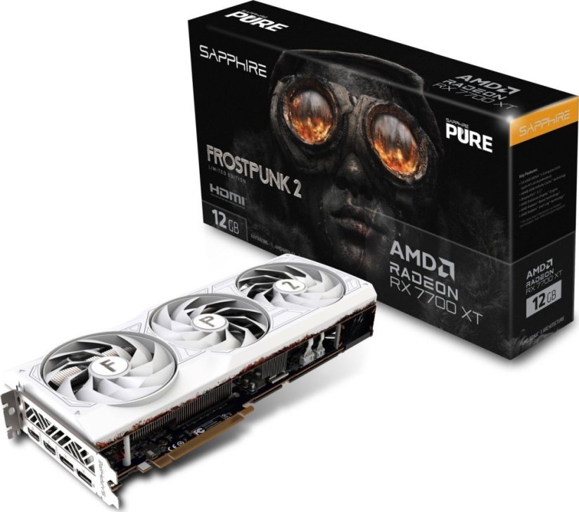 Sapphire Pure Radeon RX 7700 XT Frost Punk 2 Edition 12GB GDDR6 (11335-08-50G)