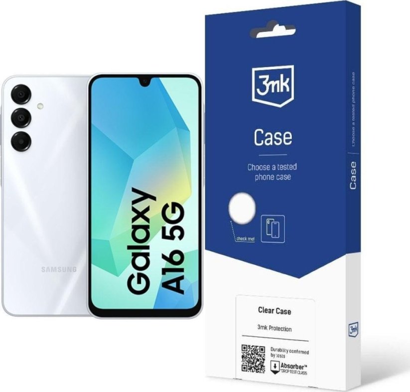 Samsung Galaxy A16 5G 8/256GB Szary  (SM-A166BZAIEUE) + Etui Clear Case