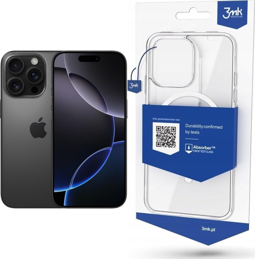 Apple iPhone 16 Pro 128GB Black Titanium (MYND3) + Etui MagCase