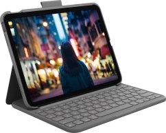 Logitech Logitech Slim Folio Sivý Bluetooth QWERTZ Swiss