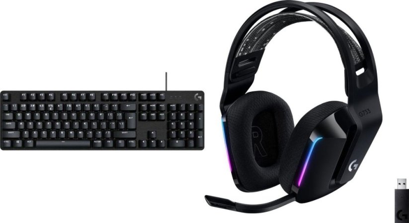 Logitech G413 SE GX Linear (920-010437) + G733 Lightspeed Czarne (981-000864)
