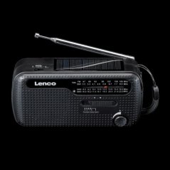 Lenco Lenco MCR-113 Notfall-Radio Kurbel/Solar/Akku schwarz