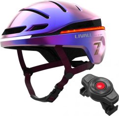 Livall Livall EVO21 Smart prilba bicyklová LED/SOS 58-62cm Fialový