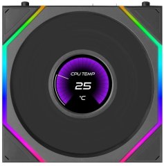Lian Li ventilátory Uni Fan TL LCD Flex Wireless ARGB PWM Reverse Blade 120mm Black (G9F.12RTLLCD1F1B.00)