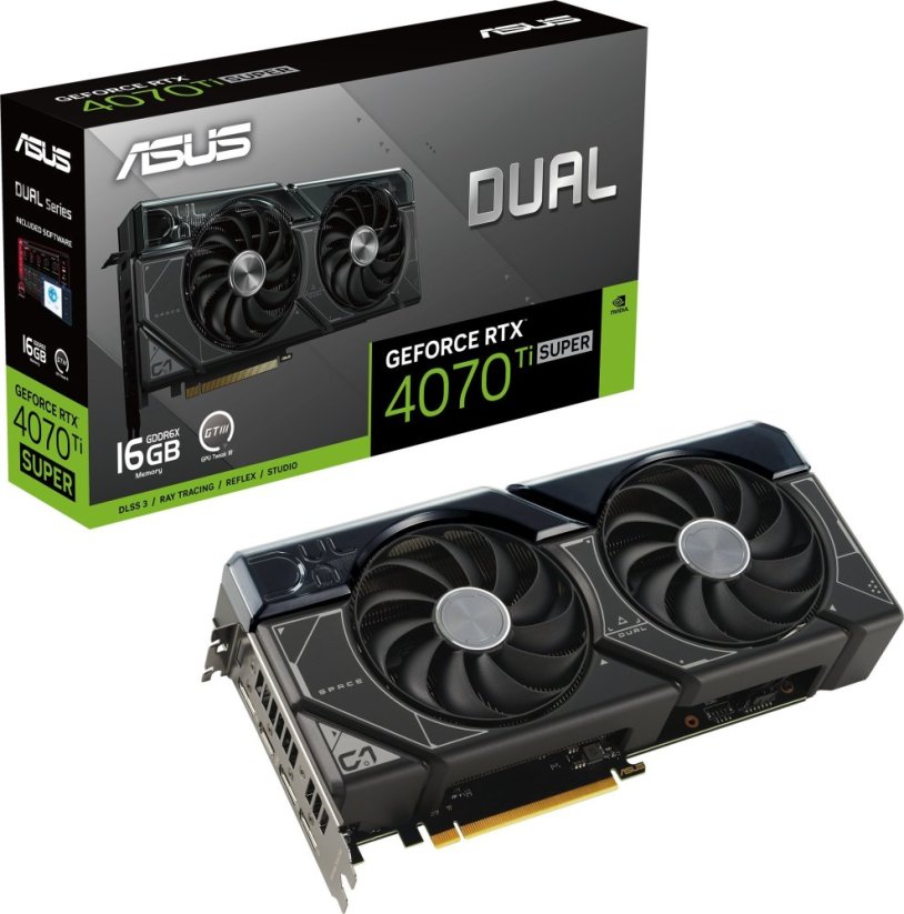Asus Dual GeForce RTX 4070 Ti SUPER OC 16GB GDDR6X (DUAL-RTX4070TIS-16G)