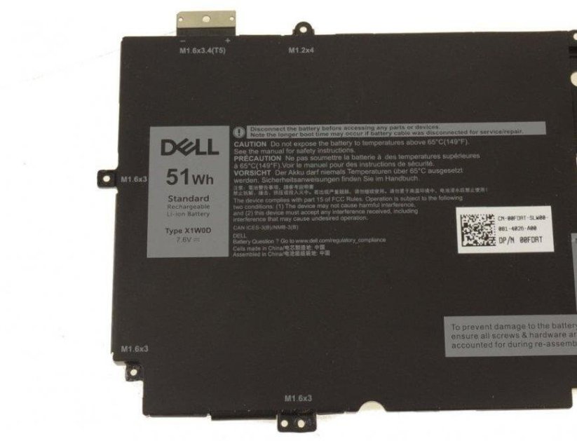 Dell 51Wh 4-cell Lithium-Ion battery for Notebooks