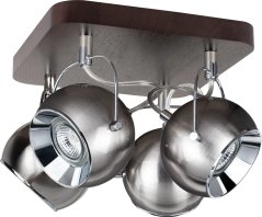Spotlight Spot natynkowy chróm Spotlight BALL WOOD z dreva bukowego 5131476