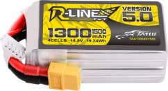 Tattu akumulátor Tattu R-Line Version 5.0 1300mAh 14.8V 150C 4S1P Lipo z konektorem XT60 Plug