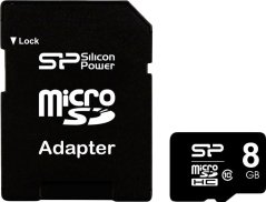 Silicon Power MicroSDHC 8 GB Class 10 (SP008GBSTH010V10-SP)