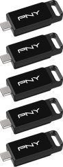 PNY Elite 5-Pack, 64 GB  (P-FD64GX5ELC-EF)