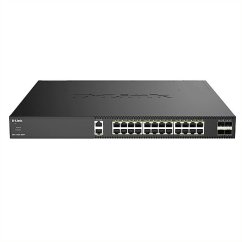 D-Link 28-Port 10G Multi-Gigabit PoE++ Smart Managed Switch with 4 x 25G SFP28 Ports- 24 x 100M/1G/2,5G/5G/10GBASE-T 60W PoE++-Ports- 4 x 10/25G SFP28-Ports- przepustowość przełączania 680 Gbit/s- Porty 1 do 24 zgodne z IEEE 802.3af/at/bt- budżet mocy PoE
